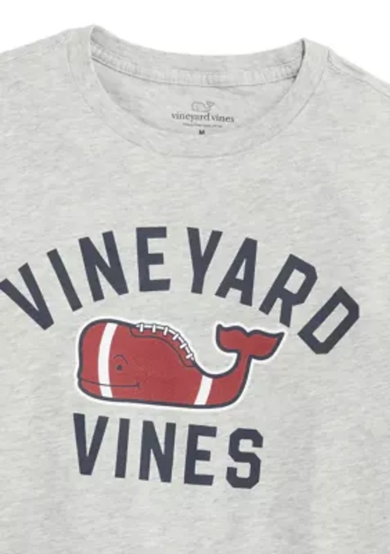 Boys 8-20 Textured Football Whale T-Shirt