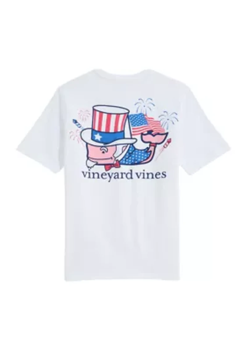 Boys 8-20 Uncle Sam Whale Graphic T-Shirt