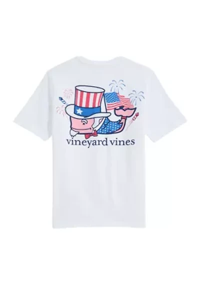 Boys 8-20 Uncle Sam Whale Graphic T-Shirt