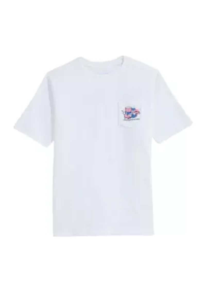 Boys 8-20 Uncle Sam Whale Graphic T-Shirt