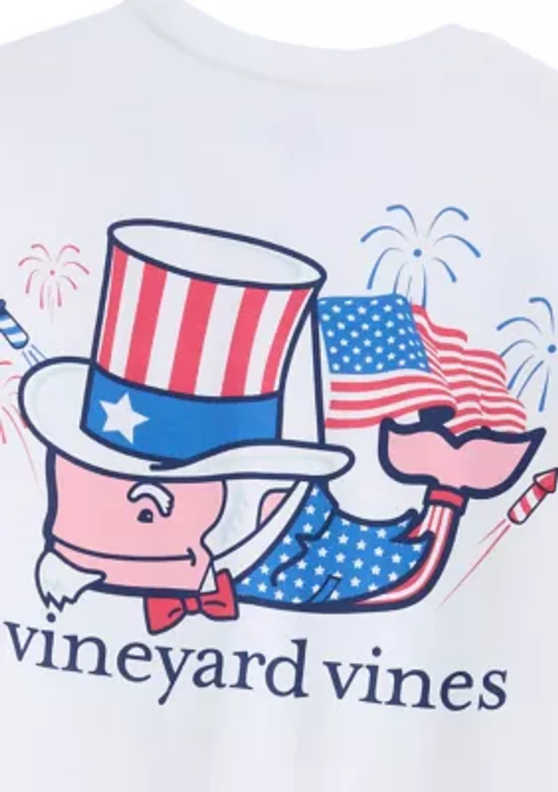 Boys 8-20 Uncle Sam Whale Graphic T-Shirt