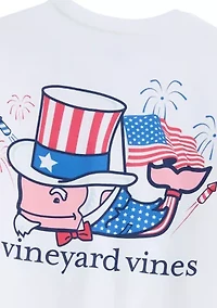 Boys 8-20 Uncle Sam Whale Graphic T-Shirt