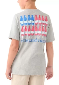 Boys 8-20 Short Sleeve Popsicle Flag Graphic T-Shirt