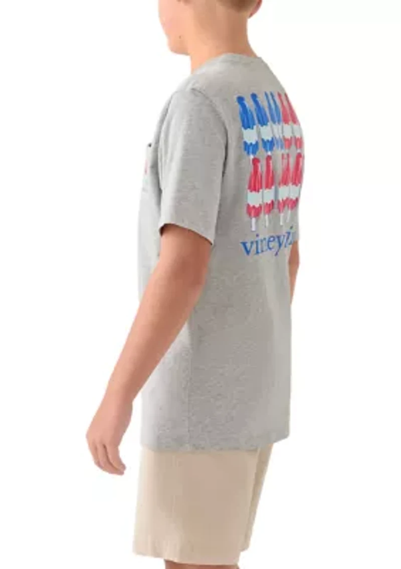 Boys 8-20 Short Sleeve Popsicle Flag Graphic T-Shirt