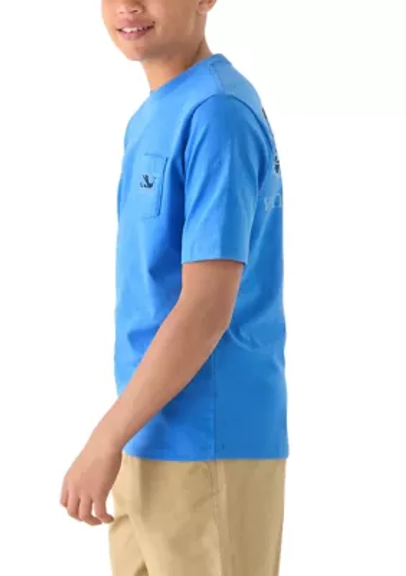Boys 8-20 Palms Whale Fill Short Sleeve Graphic T-Shirt