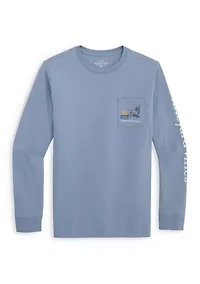 Boys 8-20 Chilly Peppers Long-Sleeve Pocket Shirt