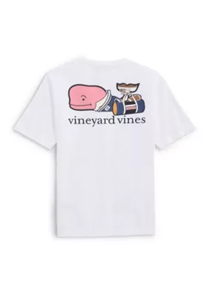 Boys 8-20 Short Sleeve Football Whale Logo Graphic T-Shirt