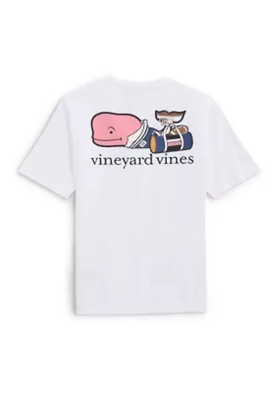 Boys 8-20 Short Sleeve Football Whale Logo Graphic T-Shirt