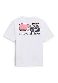 Boys 8-20 Short Sleeve Football Whale Logo Graphic T-Shirt