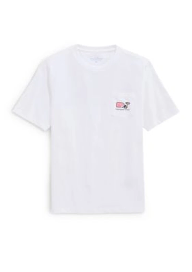 Boys 8-20 Short Sleeve Football Whale Logo Graphic T-Shirt