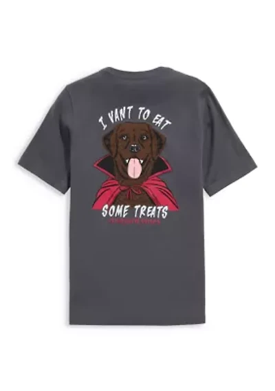 Boys 8-20 Short Sleeve I Vant to Eat Some Treats Dog Vampire Graphic T-Shirt