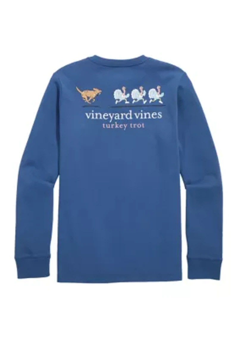 Boys 8-20 Long Sleeve Turkey Trot Graphic T-Shirt