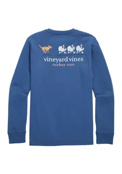 Boys 8-20 Long Sleeve Turkey Trot Graphic T-Shirt