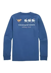 Boys 8-20 Long Sleeve Turkey Trot Graphic T-Shirt