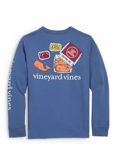Boys 8-20 Long Sleeve Whale Nuggets Cotton Graphic T-Shirt