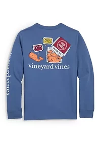 Boys 8-20 Long Sleeve Whale Nuggets Cotton Graphic T-Shirt