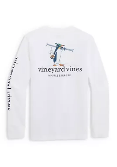 Boys 8-20 Waffle Break Long Sleeve Pocket Shirt