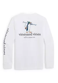 Boys 8-20 Waffle Break Long Sleeve Pocket Shirt