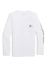 Boys 8-20 Waffle Break Long Sleeve Pocket Shirt