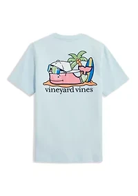 Boys 8-20 Beachy Surfer Whale Shirt
