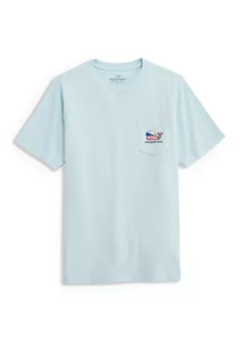 Boys 8-20 Beachy Surfer Whale Shirt