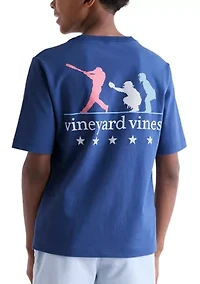 Boys 8-20 Baseball Silo USA Graphic Shirt