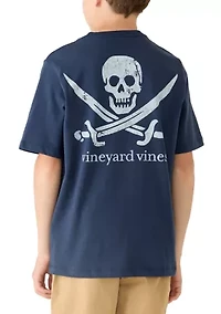 Boys 8-20 Skull and Crossbones Shirt