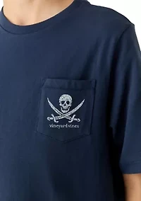 Boys 8-20 Skull and Crossbones Shirt