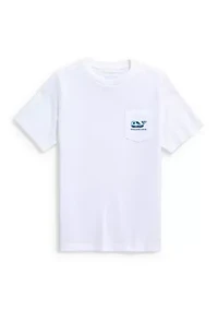 Boys 8-20 Dog Frisbee Whale Fill Short Sleeve Shirt