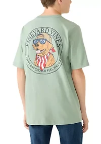 Boys 8-20 Americana Dog Shirt