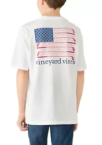 Boys 8-20 USA Golf Flag Short Sleeve Graphic Shirt