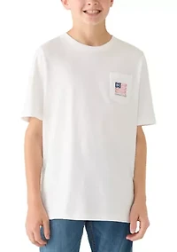 Boys 8-20 USA Golf Flag Short Sleeve Graphic Shirt