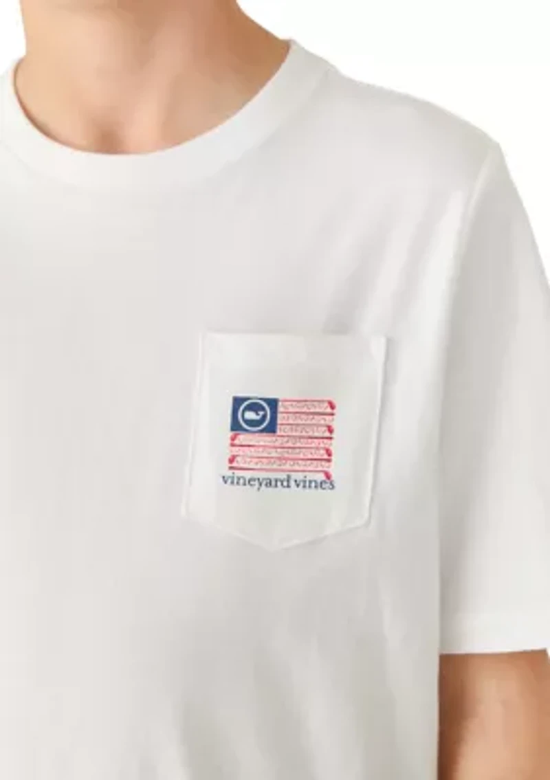 Boys 8-20 USA Golf Flag Short Sleeve Graphic Shirt