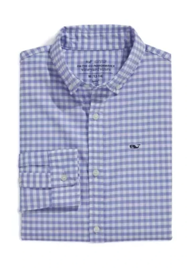 Boys 8-20 Classic Fit Gingham Shirt