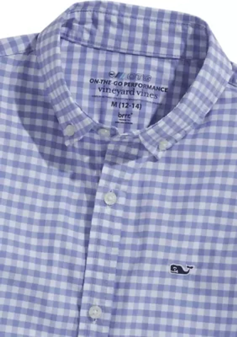 Boys 8-20 Classic Fit Gingham Shirt