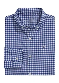 Boys 8-20 Classic Fit Gingham Shirt