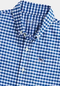 Boys 8-20 Short Sleeve Gingham Shirt