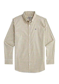 Boys 8-20 Long Sleeve Plaid Dress Shirt