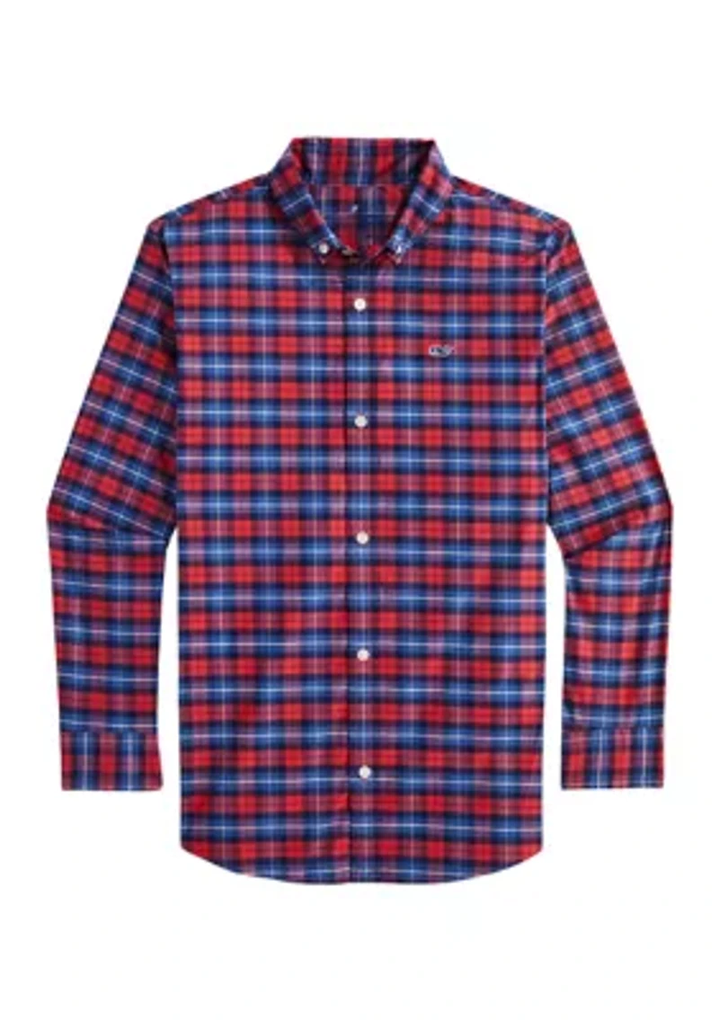 Boys 8-20 Plaid On the Go Brrr Shirt