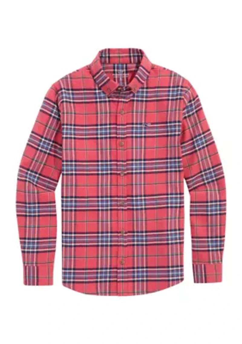 Boys 8-20 Brushed Flannel Shirt
