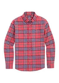Boys 8-20 Brushed Flannel Shirt