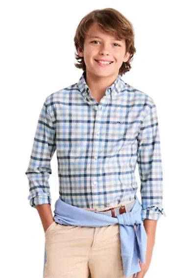 Boys 8-20 Plaid OTG BRRR Shirt