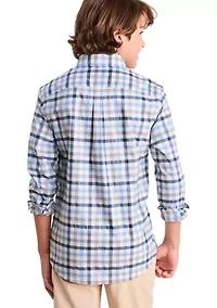 Boys 8-20 Plaid OTG BRRR Shirt