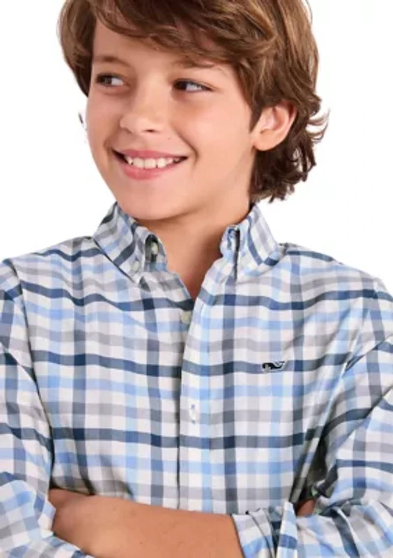 Boys 8-20 Plaid OTG BRRR Shirt