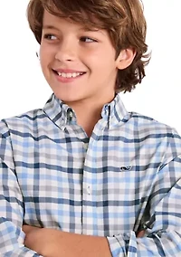 Boys 8-20 Plaid OTG BRRR Shirt