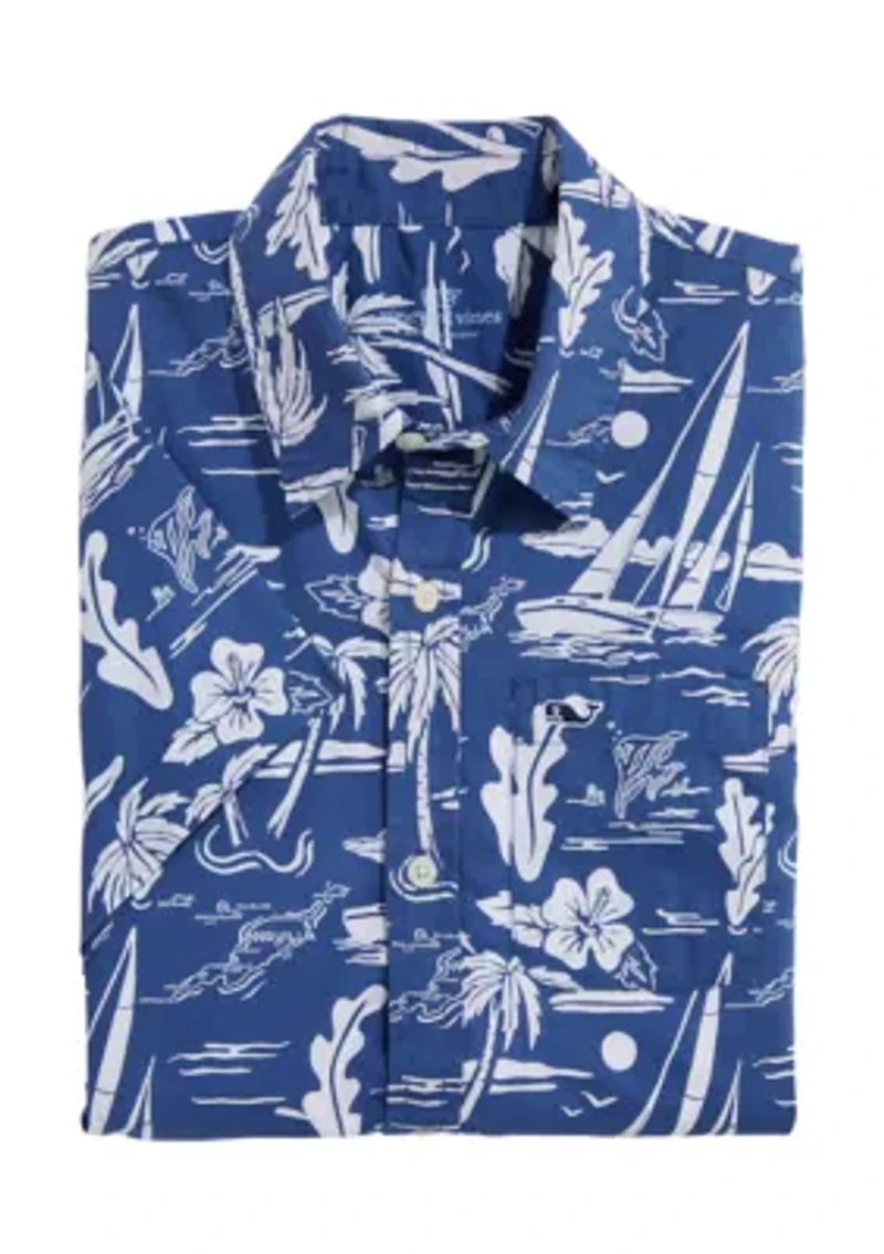 Boys 8-20 Island Floral Shirt
