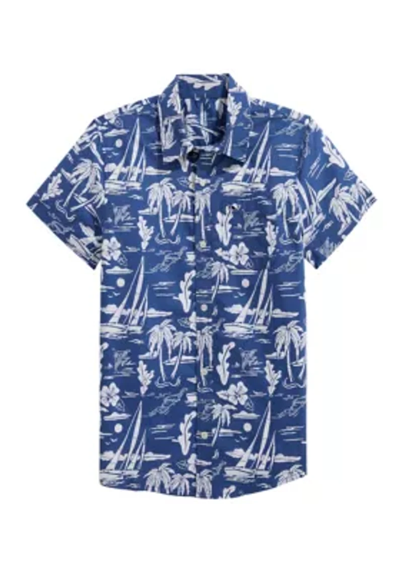 Boys 8-20 Island Floral Shirt