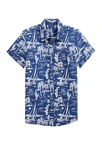Boys 8-20 Island Floral Shirt