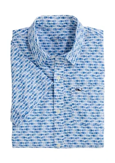 Boys 8-20 Printed Short Sleeve Shirt
