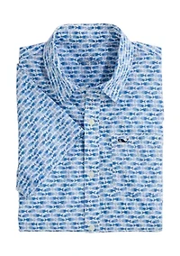 Boys 8-20 Printed Short Sleeve Shirt